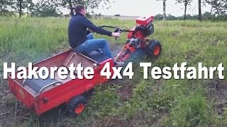 Einachser, Hakorette 4x4 Allrad Umbau bei erster Testfahrt!