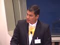 Presidente Rafael Correa en la ONU Presidente Rafael Correa en la ONU