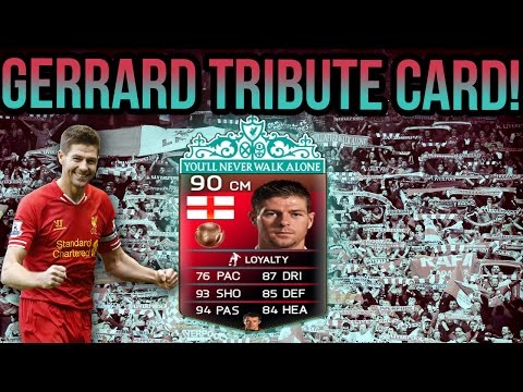 tribute - STEVEN GERRARD TRIBUTE CARD! FIFA 14 ULTIMATE TEAM FOR FIFA 14 ULTIMATE TEAM COINS! http://goo.gl/uHpq4b Use promo code: zwe for 5% off purchases! https://twitter.com/futcoinsellers_ Follow...