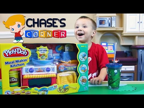 Chase's Corner: Playdoh Meal Makin' Kitchen Review & Unboxing Fun w/ Dad