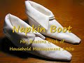 Origami Napkin Boot