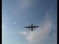 dash 8 flybe landing low la rochelle from glasgow