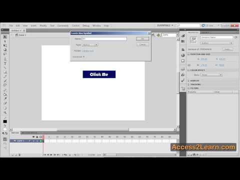 Building Buttons in Adobe Flash - Access 2 Learn
