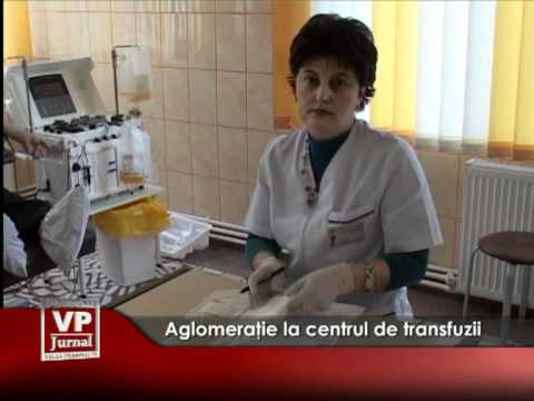 Aglomeraţie la centrul de transfuzii
