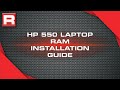 HP 550 Laptop Memory (RAM) Installation Guide