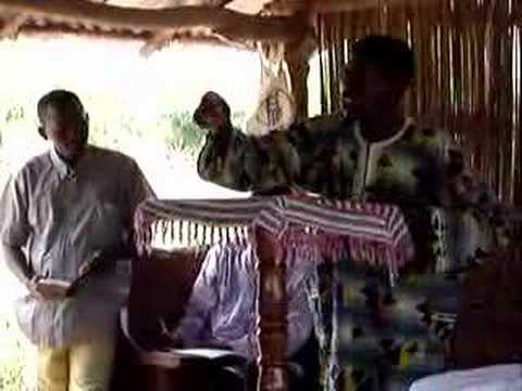 Pastor Paulin preaching in Fon language