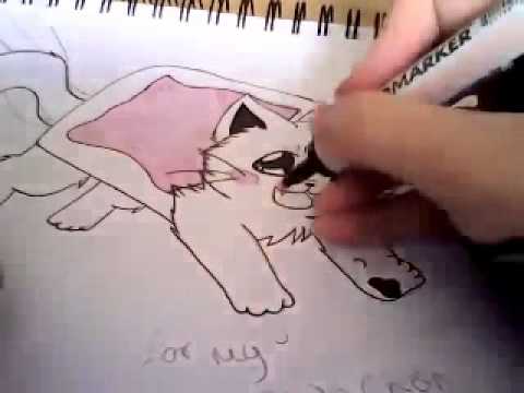 how to draw nyan cat