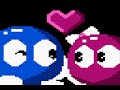 well...technically the final stage and ending to the puzzle game, adventures of lolo on nes. lolo rescues his girlfriend lala, from the clutches of the great devil. here's a fun fact (or a useless one, i dunno) but hal company used lolo and lala as bosses in kirby games however the names were changed to lololo and lalala. i suppose to go along with the whole king dedede thing.