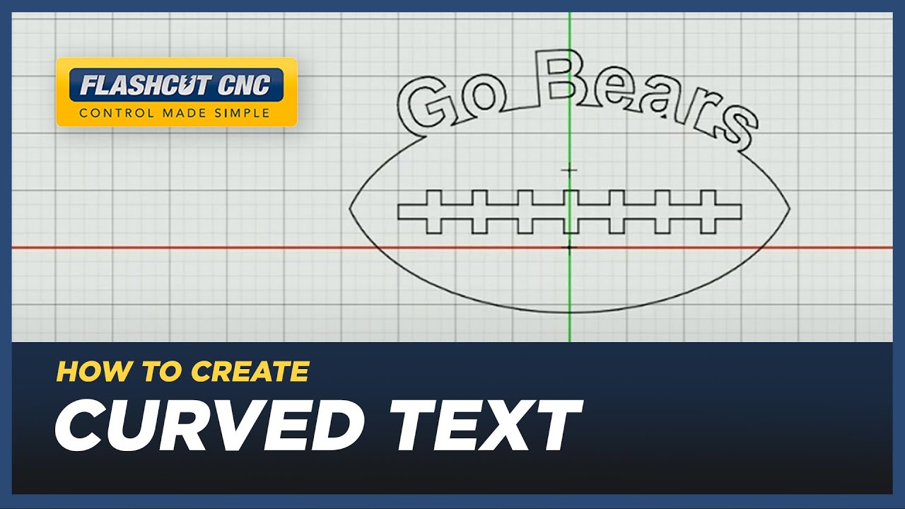 How to Create Curved Text, Arcs and Weld Shapes - FlashCut CAD/CAM/CNC Software