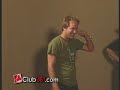 The man with $100,000 boobs plays ping pong for money. The man with $100,000 boobs plays ping pong for money.