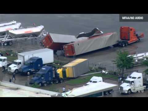 Twister rips through 18 wheelers homes CNN com Video