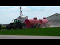 Massive Liquid Manure Spreader in Action with Injector