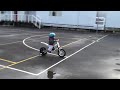 lachlan riding on his oset bike