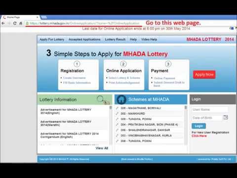 how to fill mhada online form 2013
