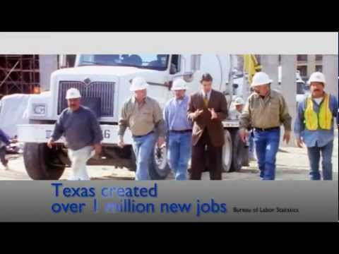 creating jobs - As president, Rick Perry will create at least 2.5 million jobs. In Texas, he created over 1 million new jobs while the rest of the nation lost nearly 2.5 mil...