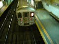 An overhead shot of the 1 Train at 168th Street