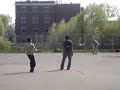 Sumit hitting somesh..... Sumit hitting somesh.....