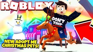 Free New Christmas Pets Update In Adopt Me New Adopt Me