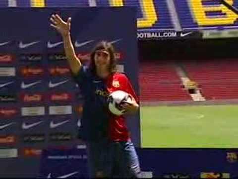 La Presentación de Cáceres en el Camp Nou