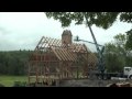 Timber framed barn raising - time lapse
