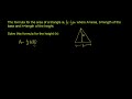 Rearrange formulas to isolate specific variables Video Tutorial