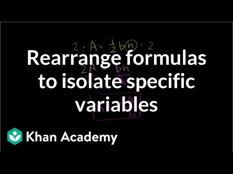 how to isolate a variable in a formula