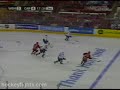 washington capitals foward matt bradley fighting carolina hurricanes foward craig adams