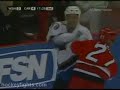 washington capitals foward matt bradley fighting carolina hurricanes foward craig adams