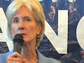 Gov. Kathleen Sebelius in Virginia