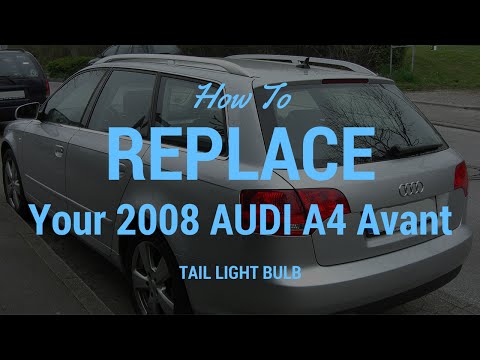 Replacing tail light bulb in 2008 Audi A4 Avant