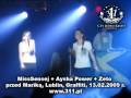 Wideorelacja z koncertu SOUNDSISTAMAAN w składzie misssensej + Aysha Power + Zeto (311.pl) przed Mariką w klubie Graffiti w Lublinie 13.02.2009 r. Nagranie amatorskie (przepraszamy za słabą jakość obrazu i dźwięku). Montaż: Karol Sadurski (www.ewizja.pl) Więcej informacji, zdjęć, filmów i muzyki na www.311.pl