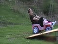Down Hill Barbie Power Wheels!!!