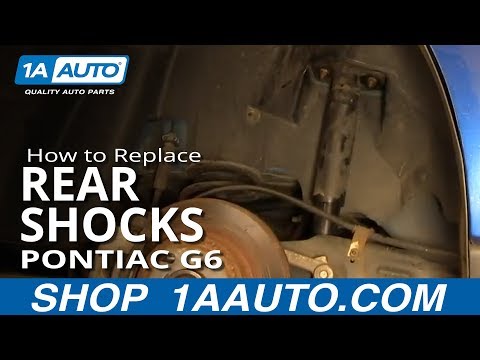 How To Install Replace Rear Shock 2005-10 Pontiac G6 Saturn Aura