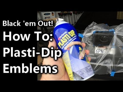 How to Black Out Car Emblems – Plasti-Dip – Lexus ISF – Removable