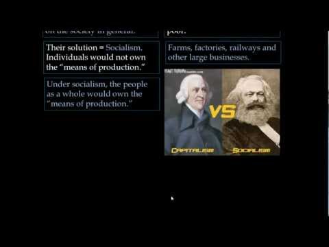 Laissez faire - A short lecture on the emergence of capitalism and socialism and their core beliefs.