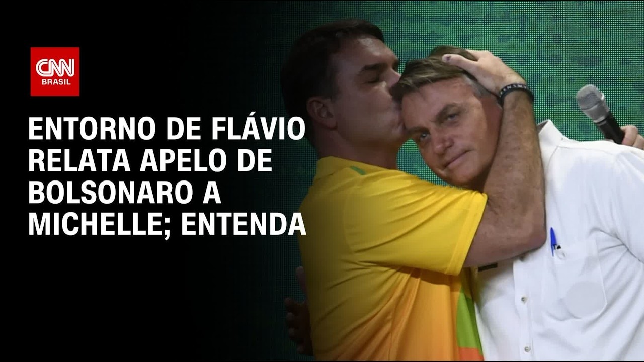 Entorno de Flávio relata apelo de Bolsonaro a Michelle | AGORA CNN