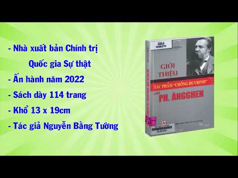 Giới thiệu sách kỷ niệm 203 năm Ngày sinh Ph.Ăng-ghen  (28/11/18