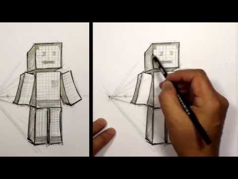 how to draw minecraft characters