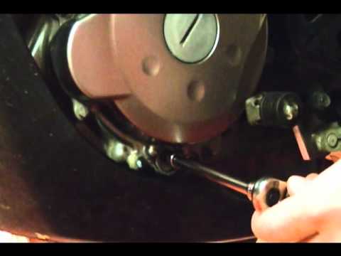 how to adjust klr headlight