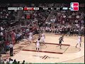 manu ginobili gets the loose ball and dunks over yao ming!