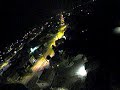 FPV night flight over the frozen river part 2 (St-Felicien)