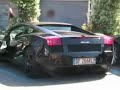 Lamborghini Gallardo Nera start 3 times and accelerate !