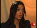 10/8/08: rosario dawson, co-founder voto latino, on hispanic voters at newsweeks women and leadership conference. (reporter: susanna schrobsdorff; editor / camera: jennifer molina)