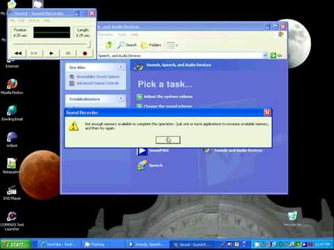 how to test microphone in windows xp