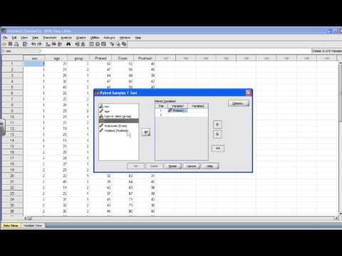 how to perform t test with spss
