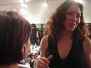 tiffany johnson lead makeup artist for mac cosmetics, talks about the makeup look at maggie barry, fall 2008 la fashion week.