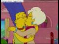 Marge Simpson kisses Lindsay Naegle