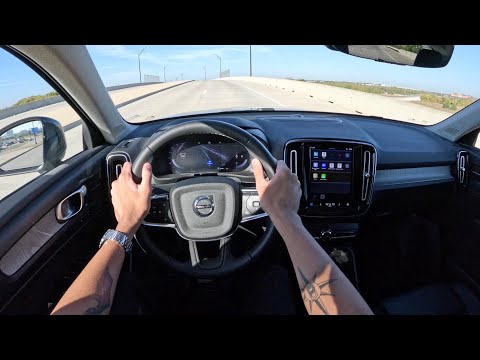 2023 volvo xc40 b5 plus pov test drive