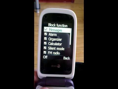 Doro EasyPhone 612 - Block Function