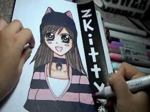 how to draw manga zkittyz
